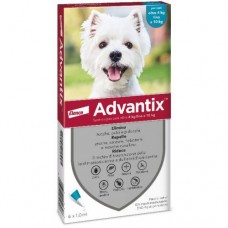 Advantix fialette antiparasitarie per cani oltre 4 KG fino a 10 Kg conf. da 6
